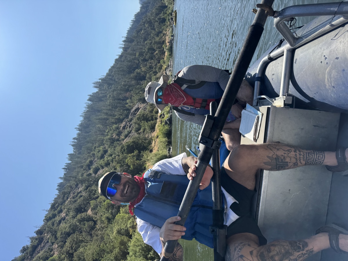 Diving off the yacht